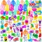 100Pack Prefilled Eggs with Toys Inside for Filling Specific Treats, Easter Theme Party Favor